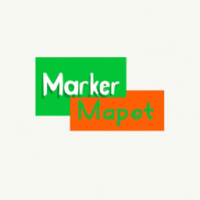 Super market logo wit orange and green