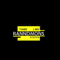 random things logo idea black and gold