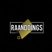 random things logo idea black and gold